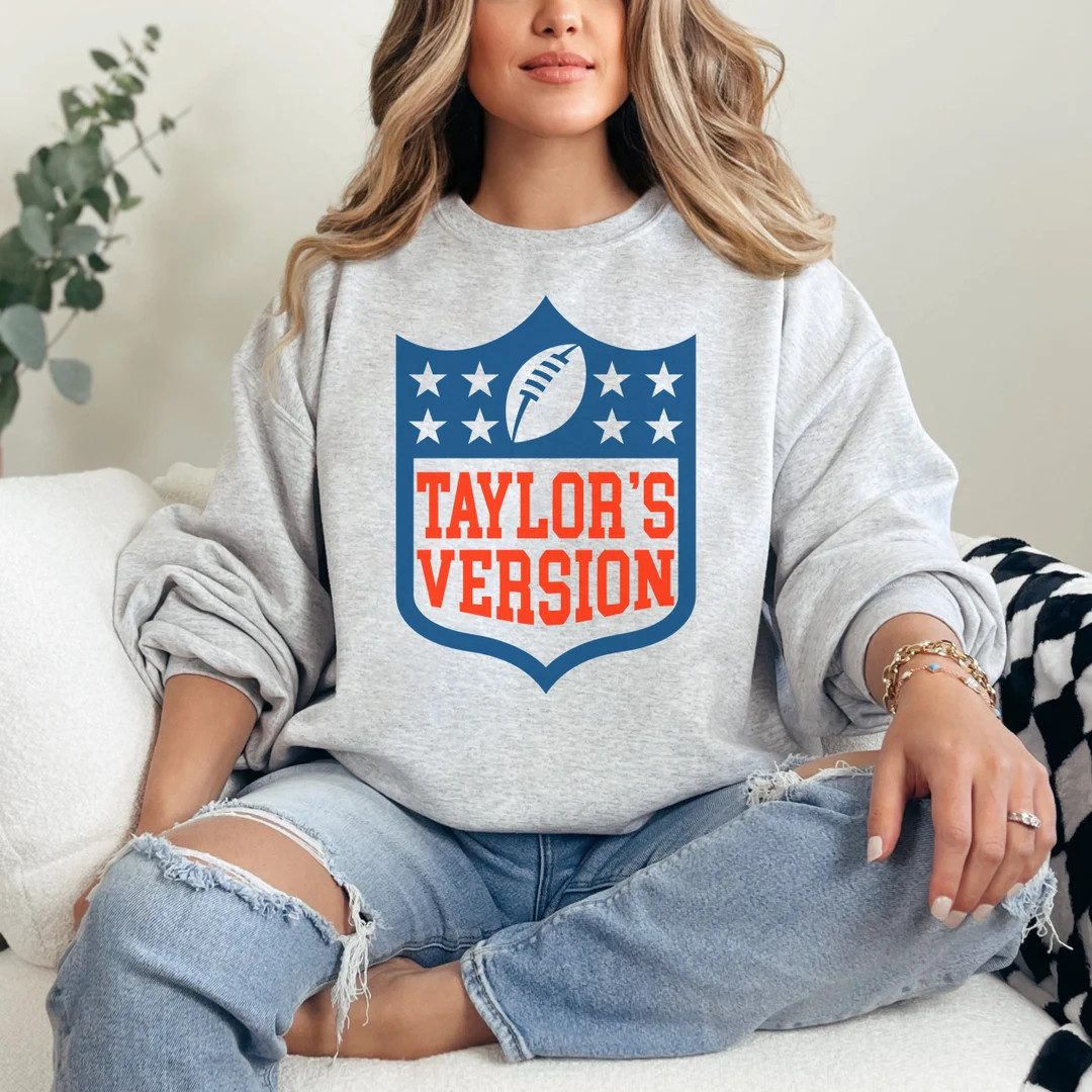 Taylors Version Football Sweatshirt Tay Swift Football NFL - Etsy | Etsy (US)