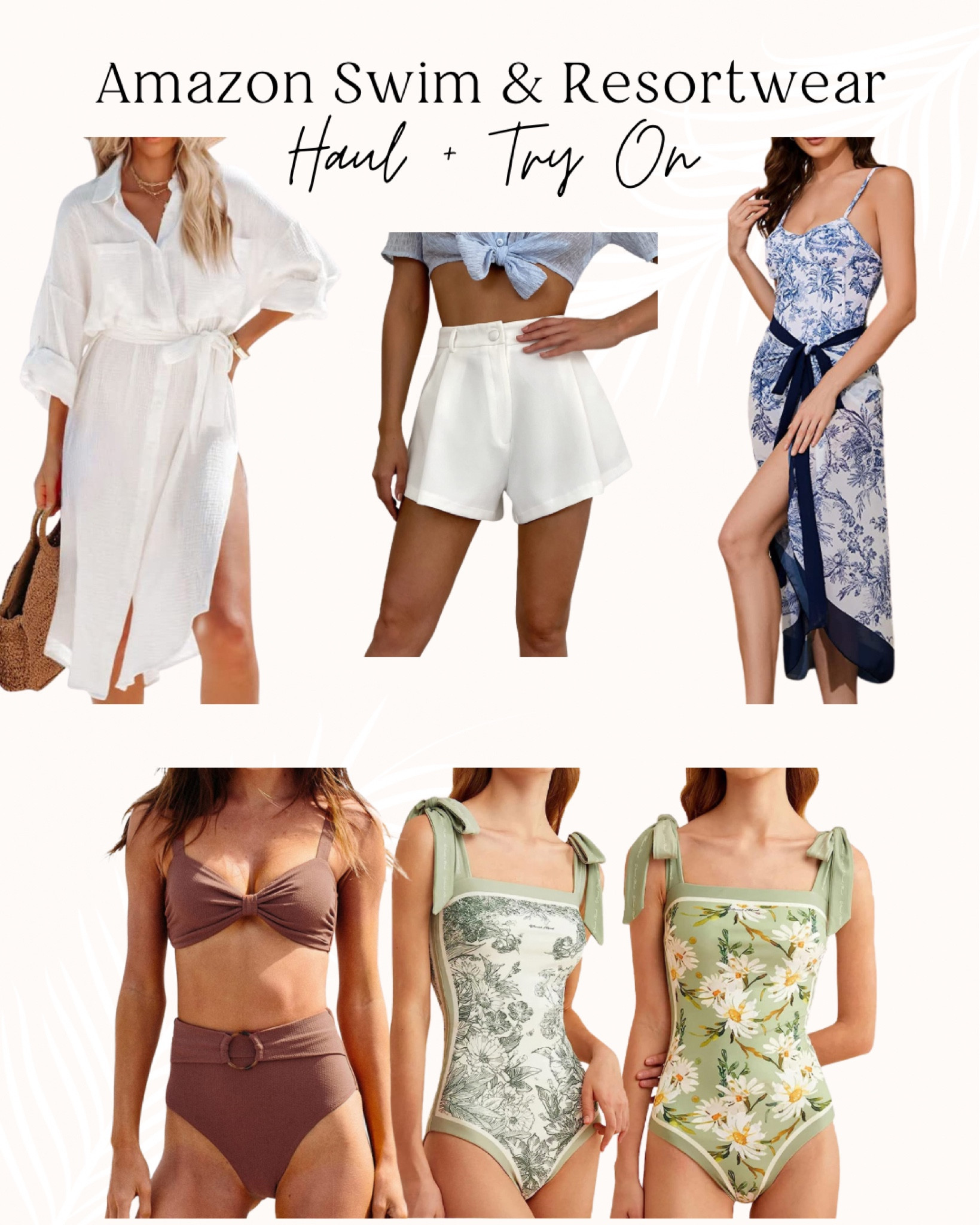 Such good resortwear on Amazon!
.
.
.
Swimsuit, swim, shorts, cover up, sarong, bathing suit, bikini, two piece, reversible, floral, white dress

#LTKunder100 #LTKFind #LTKswim