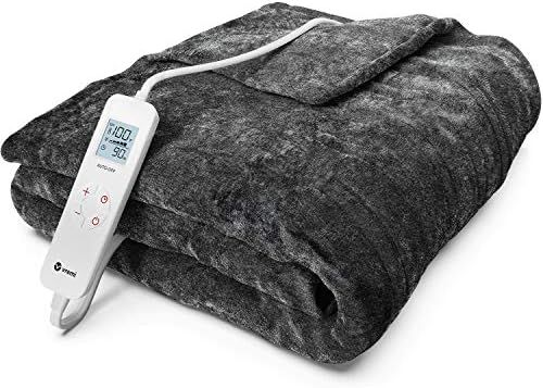 Vremi Electric Blanket - 50 x 60 inches Throw Heated Blanket with 6 Heat and 8 Time Settings - Fl... | Amazon (US)