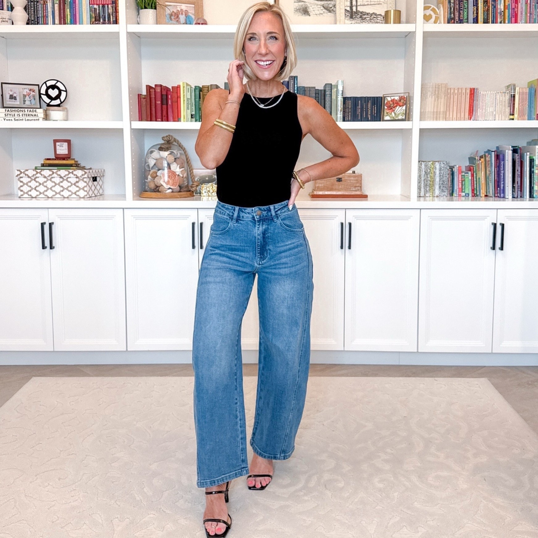 Amazon - new denim haul (PS - use code CROP10PANTS for 10% off the jeans) Barrel Leg High Waisted Cropped Jeans - size 0, regular. 6 colors (this is “Classic Blue”). * Black Racerback Tank Top - size Small. 6 colors.

 

#LTKOver40 #LTKSeasonal #LTKSaleAlert