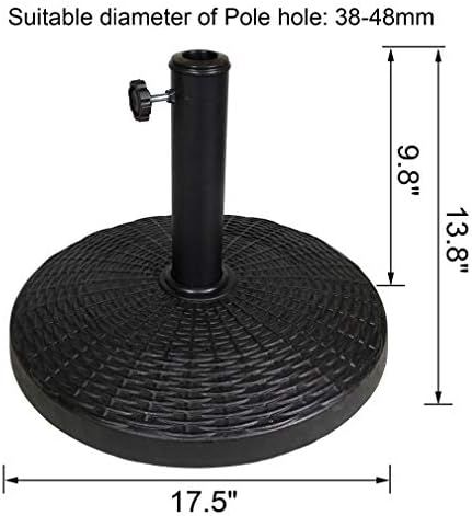 Blissun 26.5 lbs Heavy Duty Patio Market Umbrella Base Stand (17.5") | Amazon (US)