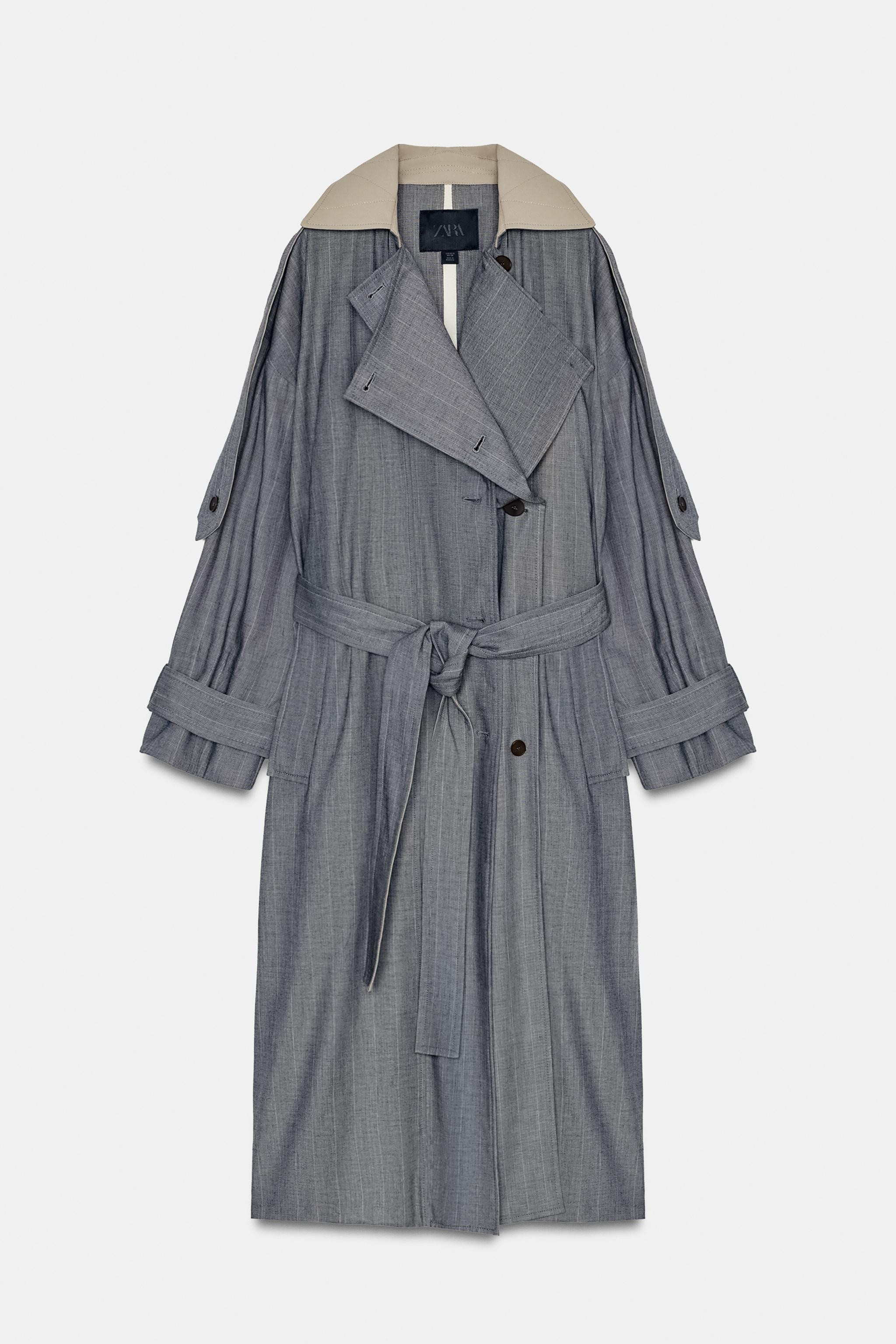 ZW COLLECTION LIMITED EDITION COMBINATION CHECK TRENCH COAT | Zara UK