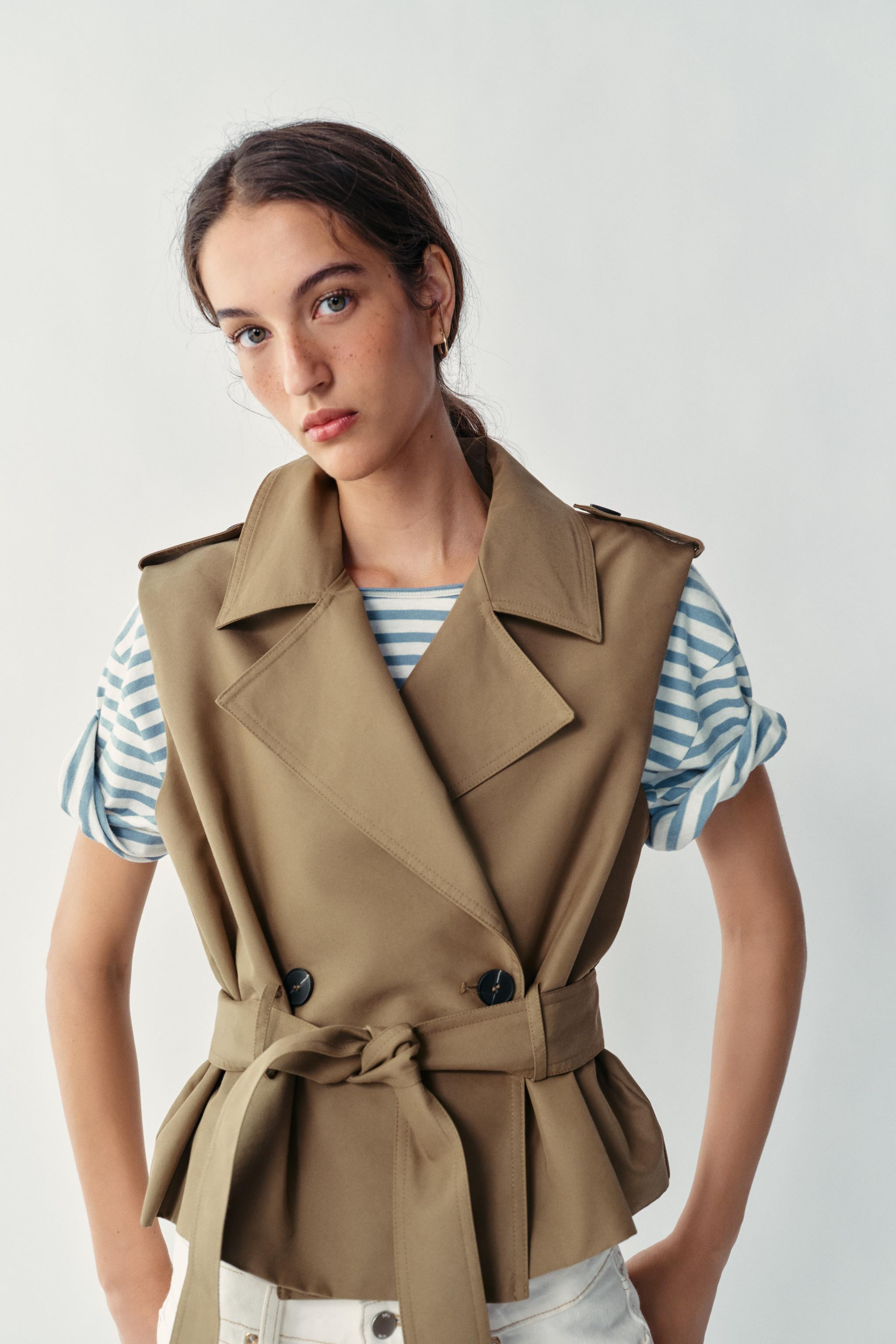 BELTED DOUBLE-BREASTED WAISTCOAT | Zara UK