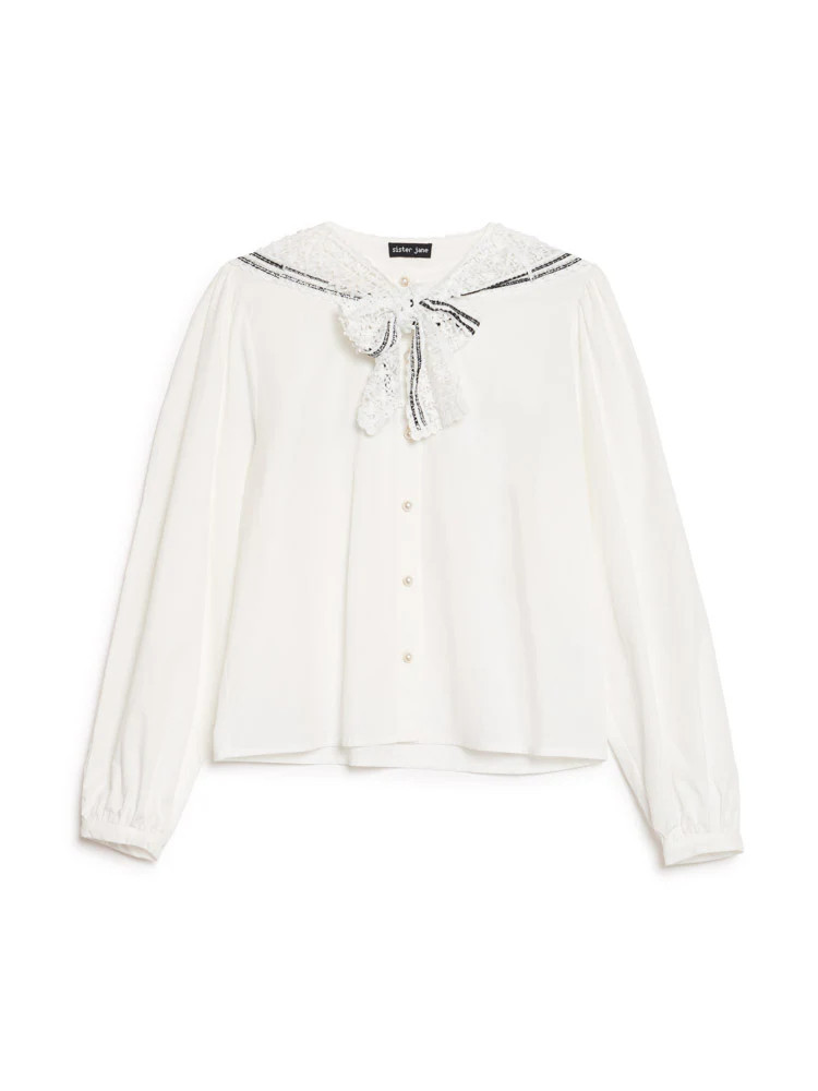 Cleo Collar Tie Blouse | Sister Jane (UK)