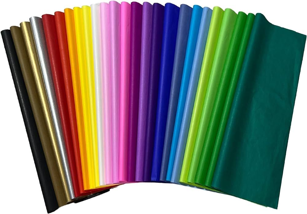 Ocean Tides Tissue Paper Gift Wrap - Bulk Wrapping 100 200 300 or 500 Sheets Assorted Multicolor ... | Amazon (US)