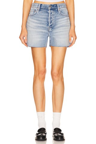 GRLFRND Raine Boyfriend Short in Beaux Blue from Revolve.com | Revolve Clothing (Global)