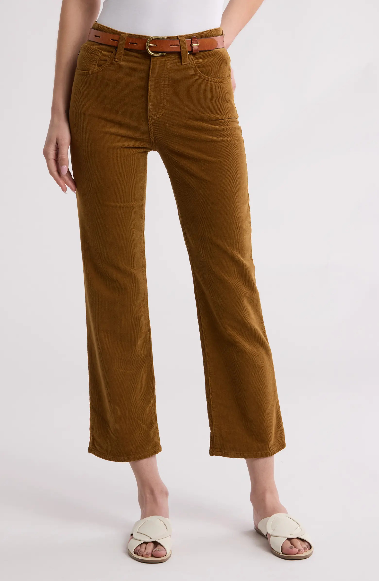 AG The Rhett High Waist Crop Corduroy Jeans | Nordstromrack | Nordstrom Rack