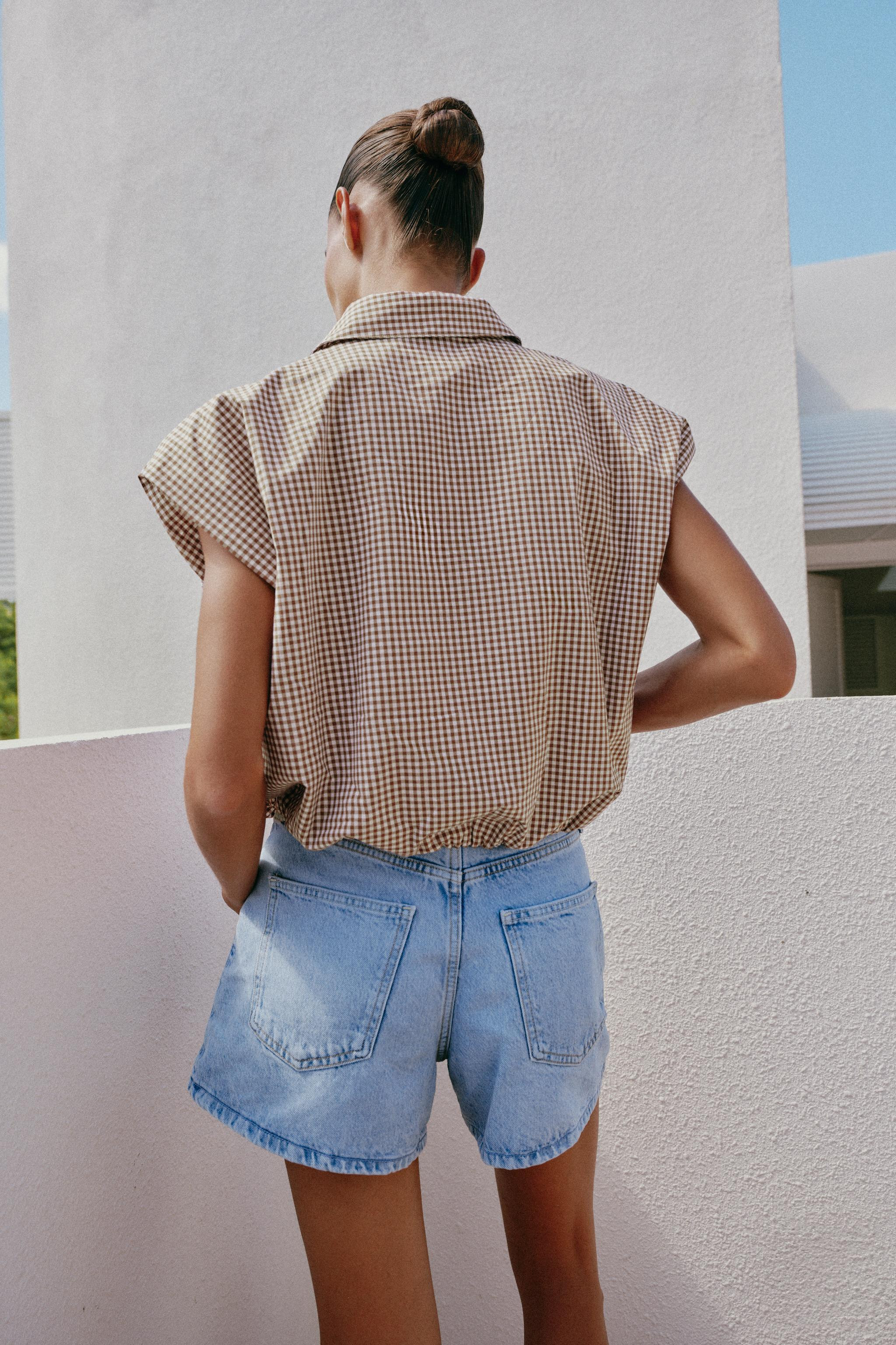 Z1975 MID-WAIST MOM FIT SHORTS | Zara UK