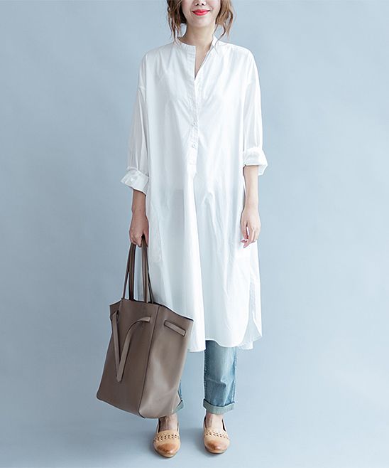 Amato Rizzi Women's Casual Dresses White - White Shift Dress - Women | Zulily