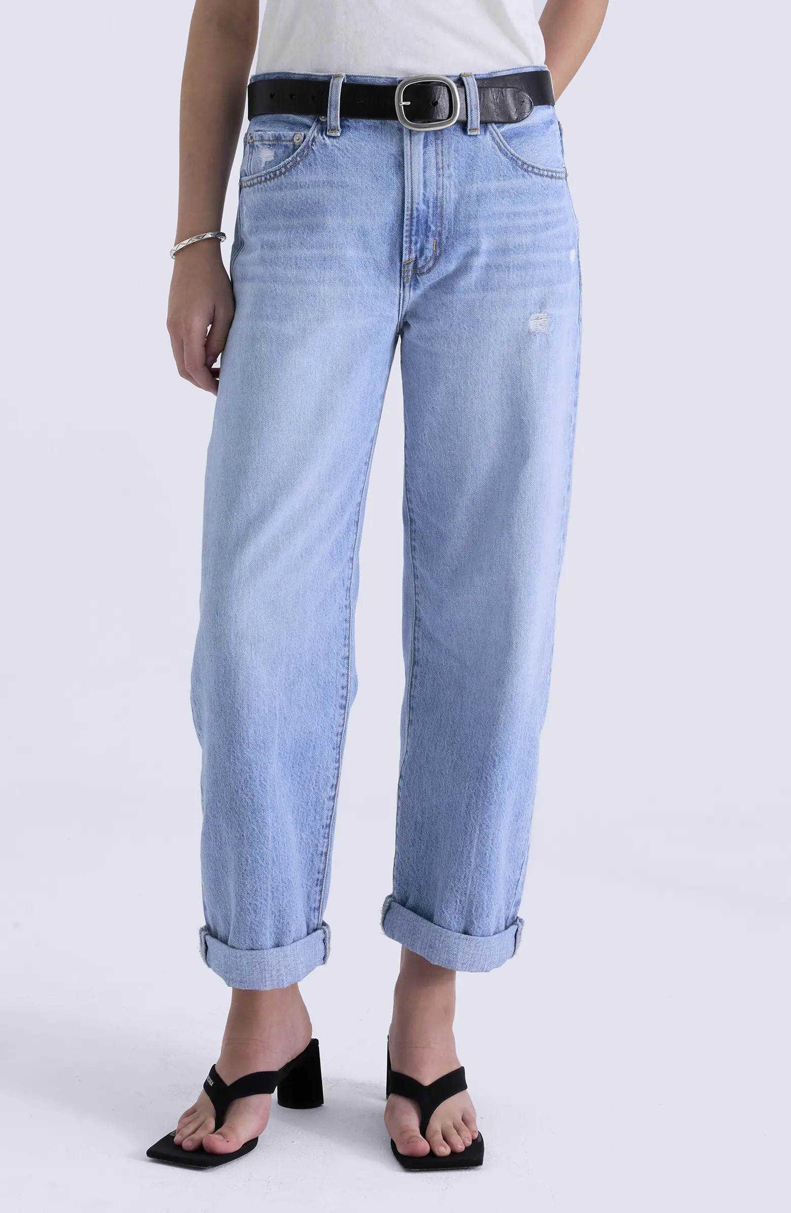 Pistola Donny Cuffed High Waist Boyfriend Jeans | Nordstrom | Nordstrom