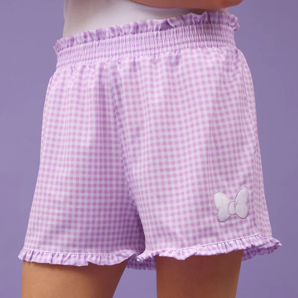 Disney Bow Lake Shorts, Purple Gingham | Albion Fit