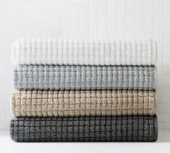 Aerospin™ Quick-Dry Organic Sculpted Towels | Pottery Barn (US)