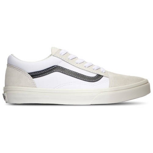 Vans Boys Vans Old Skool - Boys' Grade School Skate Shoes White/Black Size 05.0 | Foot Locker (US)