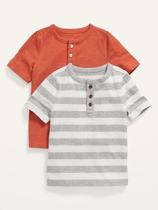 2-Pack Short-Sleeve Henley T-Shirt for Toddler Boys | Old Navy (US)