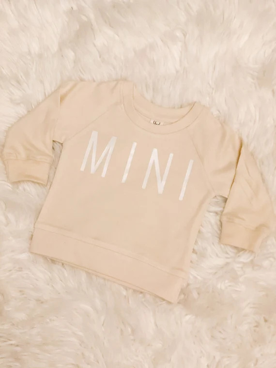Mama and Me Mini Sweatshirt - Matching Sweatshirt - Mama Baby Crew - Mom Sweatshirt - Oatmeal Swe... | Etsy (US)