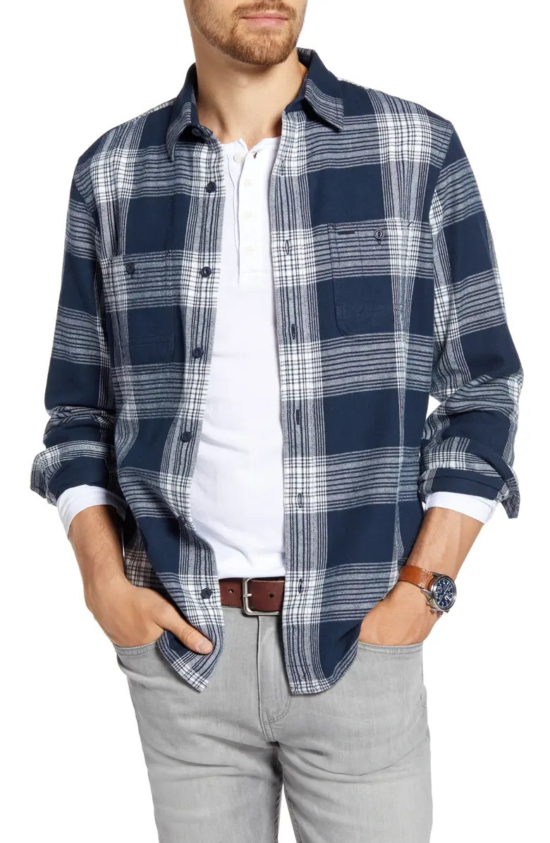 Trim Fit Plaid Flannel Button-Up Shirt | Nordstrom