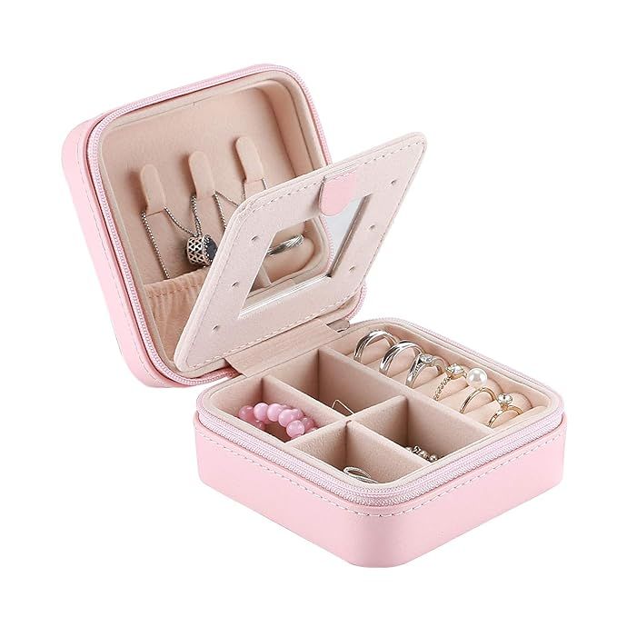 Procase Jewelry Box Girls Jewelry Organizer Mini Travel Case, Small Portable Jewelry Storage Case... | Amazon (US)