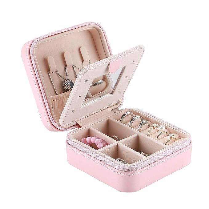 Procase Jewelry Box Girls Jewelry Organizer Mini Travel Case, Small Portable Jewelry Storage Case... | Amazon (US)