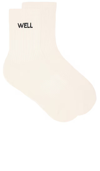 WellBeing + BeingWell Well Tube Sock in Cream. | Revolve Clothing (Global)