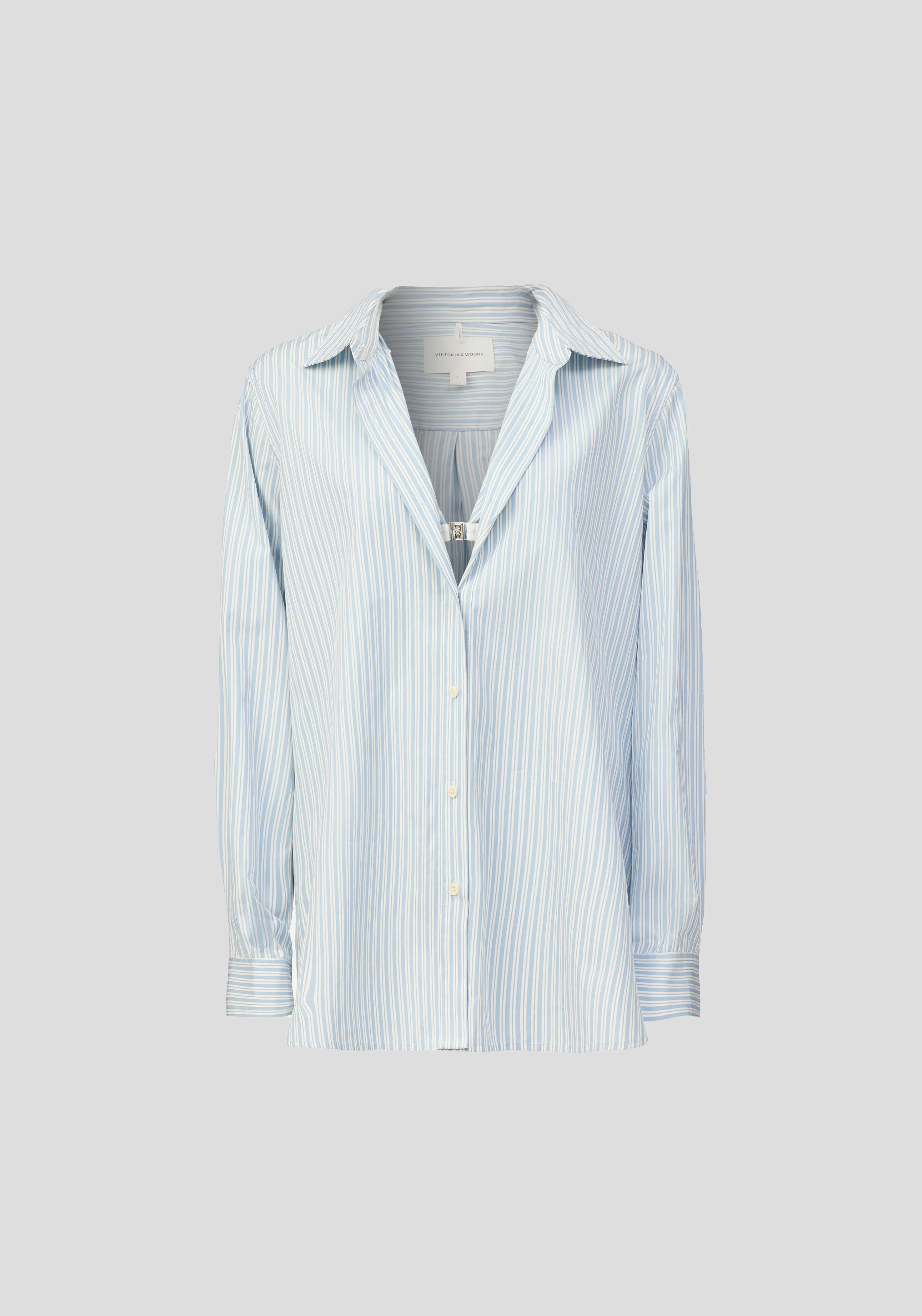 Gospel Shirt IN BLUE, WHITE | SHIRTING | VIKTORIA & WOODS - Viktoria & Woods | Viktoria & Woods