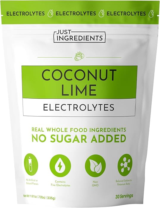 Coconut Lime Electrolytes – 30‑Serving Hydration Drink Mix with Coconut Water, Sea Salt, and ... | Amazon (US)