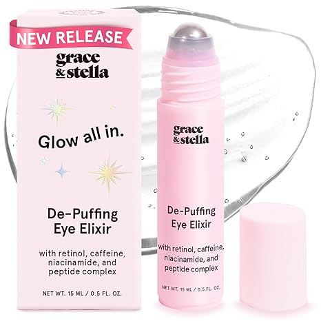 grace & stella Under Eye Brightener Roller - Airplane Travel Essentials - Travel Size Toiletries ... | Amazon (US)
