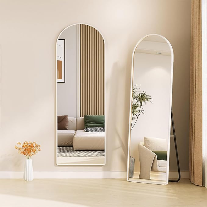 Arched Full Length Mirror Floor Mirror with Stand, Wall Mounted Full Body Mirror Dressing Mirror ... | Amazon (US)