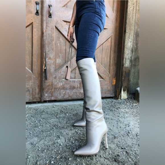 NIB Tamara Mellon Icon Gray Boots sz 9 | Poshmark