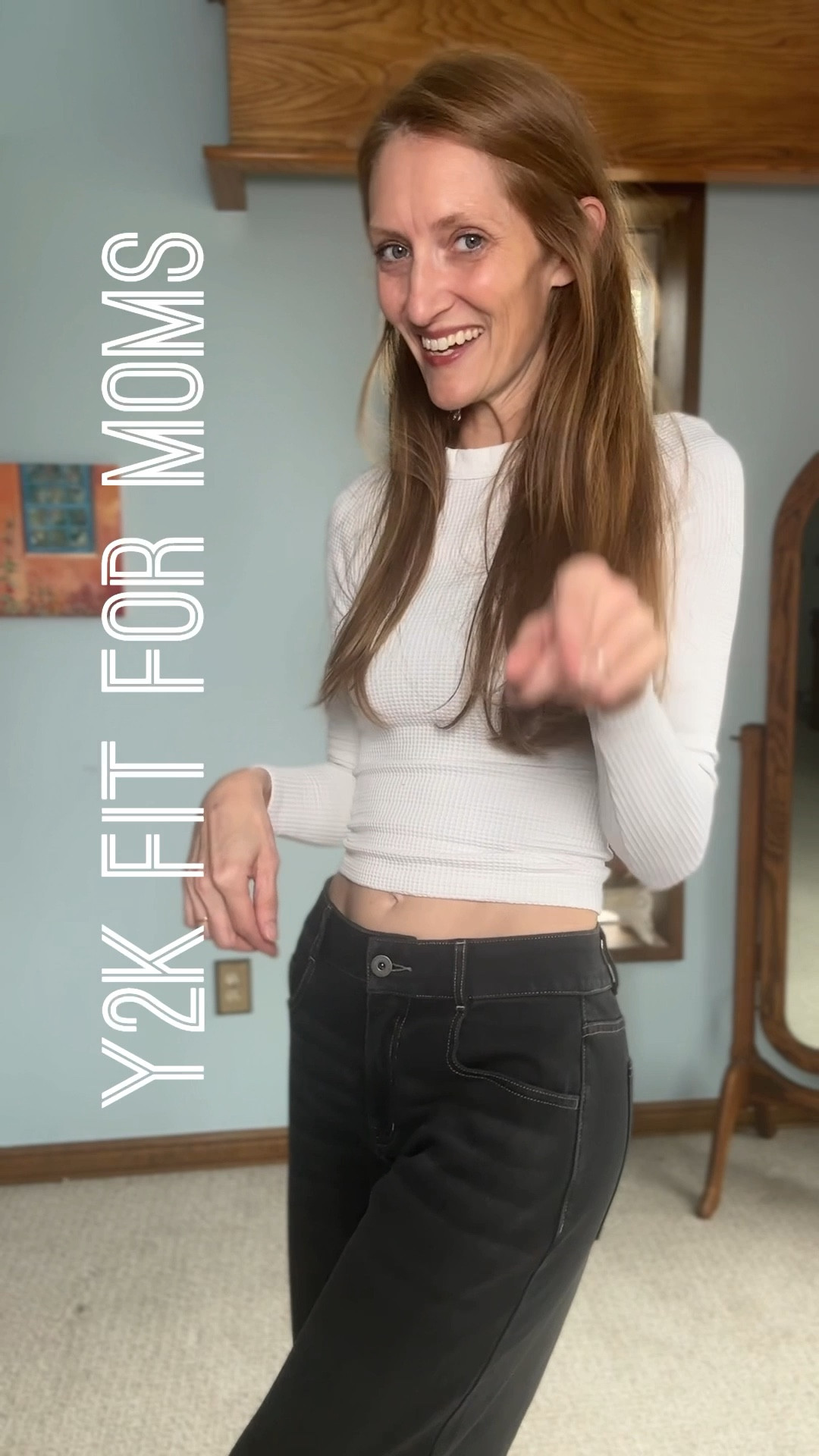 A Y2K fit that works for moms? Yes please! The Flex Jean from Halara has all the look of denim with all the feel of sweats. Hard yes. I put a pair of chunky Donald Pliner Loafers with a cropped waffle knit skirt from Walmart and we’re off! 

Y2K vibes, low rise jeans, mid rise jeans, denim look, athleisure, comfortable 

#LTKootd #LTKgrwm #LTKmomlife