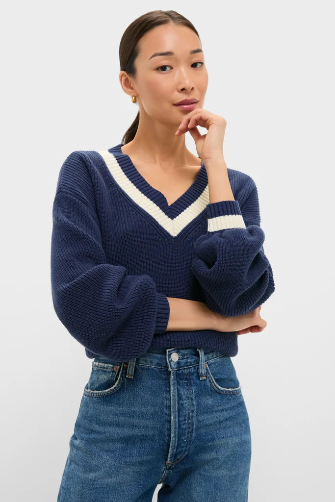 Washed Navy Ashe Sweater | Tuckernuck (US)