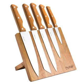 Acacia Magnetic Knife Block Set 6-Piece | The Home Depot