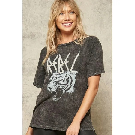 A Mineral Washed Graphic T-shirt S | Walmart (US)