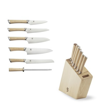 Shun Hikari 7-Piece Knife Block Set | Williams-Sonoma