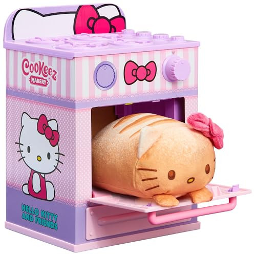 Cookeez Makery Hello Kitty & Friends Oven Playset – Interactive Bake & Reveal Toy, Includes Mystery Warm Scented Plush (Hello Kitty, Cinnamoroll, or My Melody), Mixing Tools, Dough, Accessories, 5+ | Amazon (US)