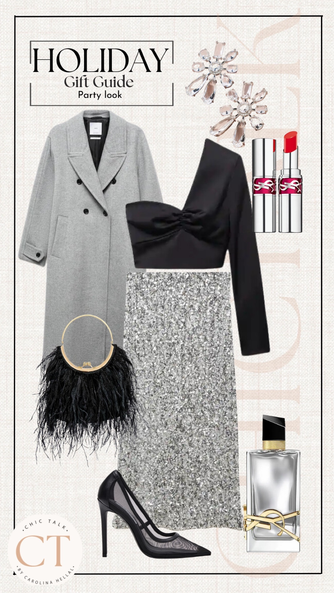 Holiday style guide: Party Look ✨🙌🏼⚡️
take 30% off this chic outfit via Mango! 
The bag and earrings are 30% off!

#LTKsalealert #LTKCyberWeek #LTKHoliday