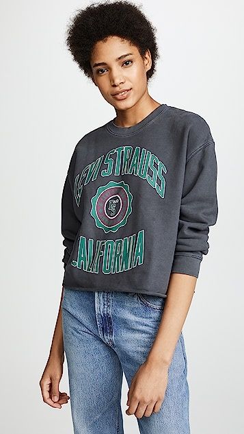 Graphic Raw Cut Sweatshirt | Shopbop