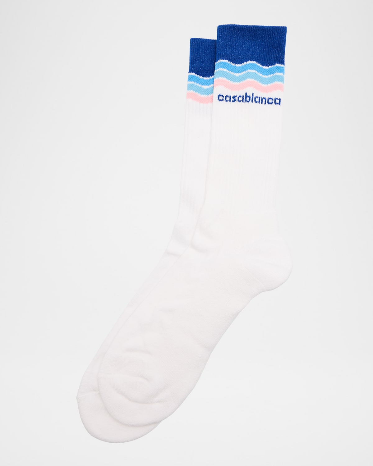 Men's Stripe Logo Crew Socks | Neiman Marcus