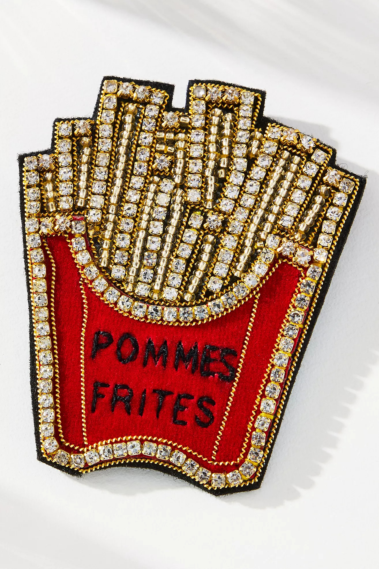 Large Beaded Icon Brooch | Anthropologie (US)