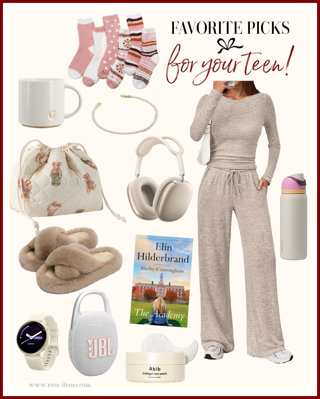 Gift teen ideas from Amazon! I am loving the personalized coffee mug, fluffy socks, and latest coffee table books! Other items that would make great gifts are the tennis bracelet, wireless headphones, and the cutest quilted makeup bag!
For teens, for her, gift ideas

#LTKSeasonal #LTKHoliday #LTKGiftGuide