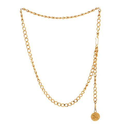 Chanel Vintage Medallion Chain Belt Metal Gold 3621063 | Rebag