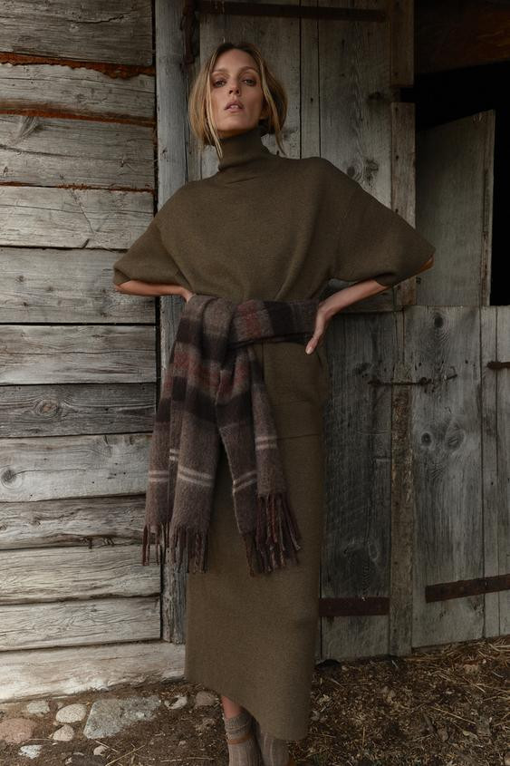 OVERSIZED WOOL SWEATER WITH HIGH NECK | Zara US