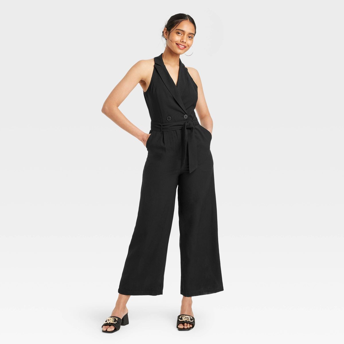 Women's Overt Occasion Jumpsuit - A New Day™ Black XS | Target