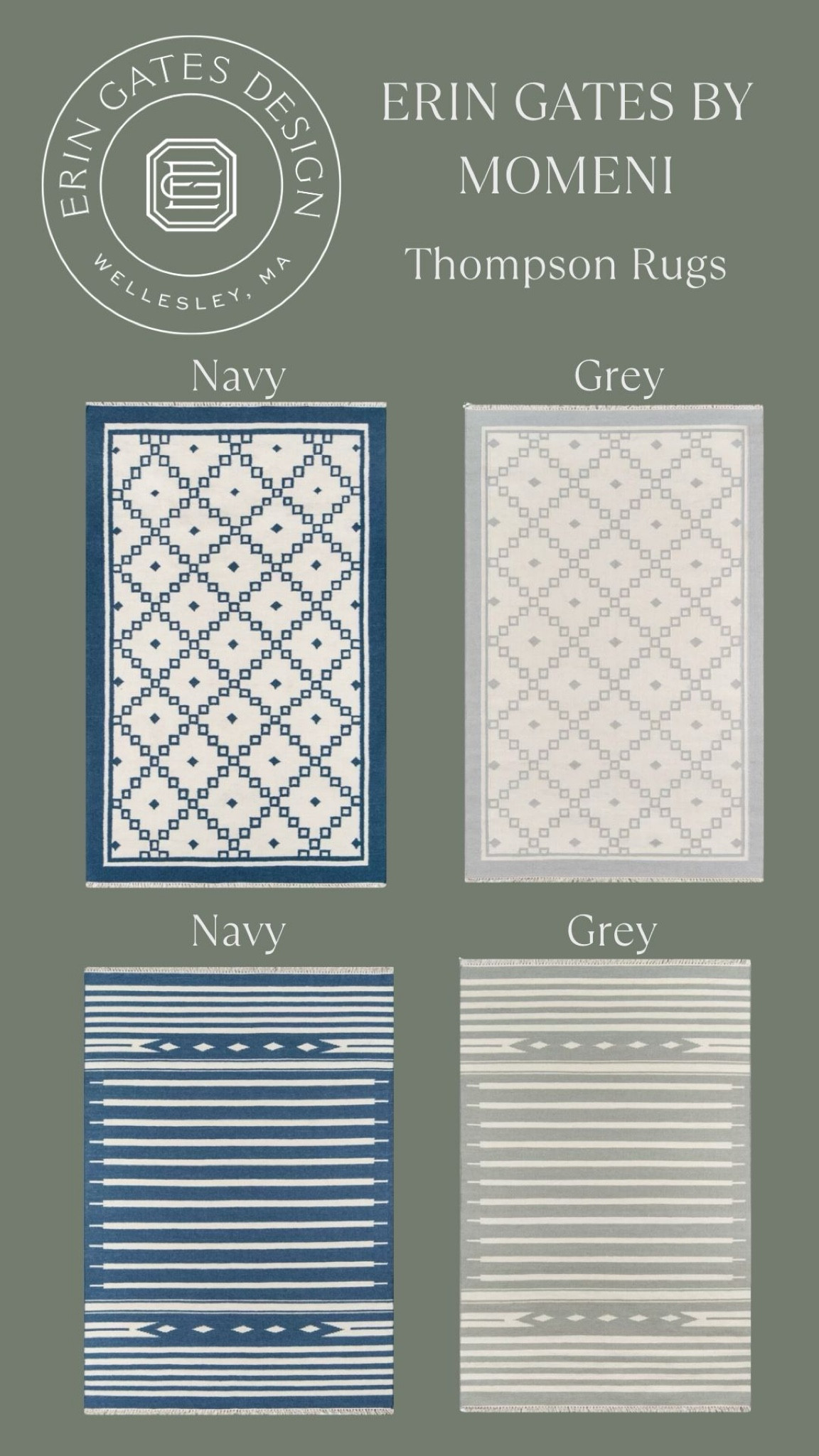 The Thompson rugs by Erin Gates and Momeni


#LTKhome