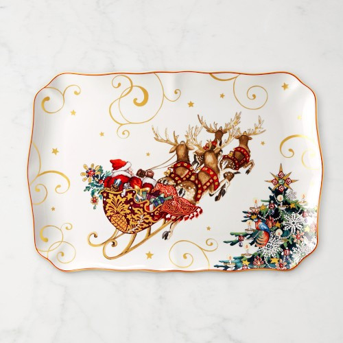 Twas the Night Before Christmas Santa Sleigh Platter, XL | Williams-Sonoma