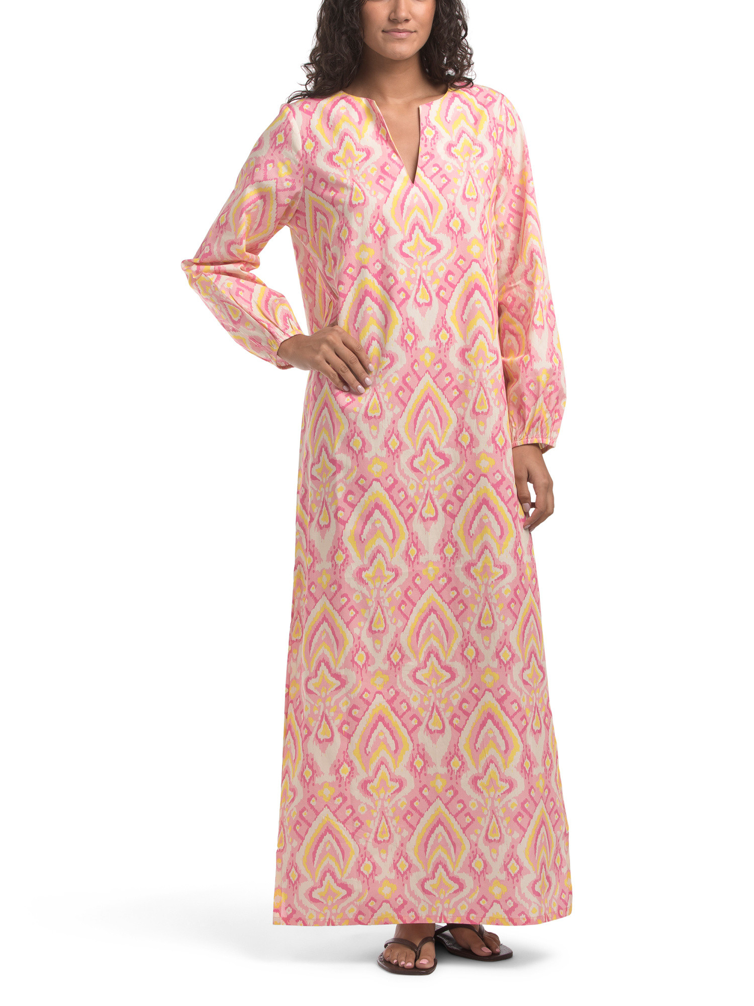 Printed Long Caftan | TJ Maxx