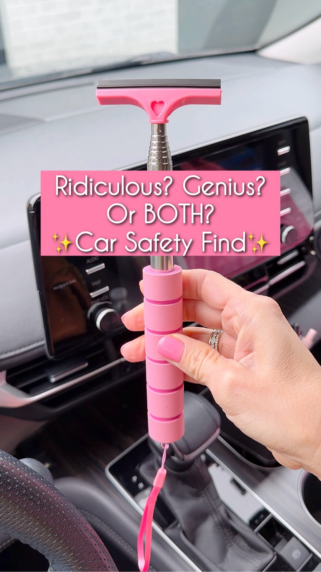 Car‑safety find you didn’t know you needed. This extending side‑mirror squeegee clears the passenger mirror from the driver’s seat so you stay dry and keep full visibility in the rain. No more water streaks, no stepping outside, no safety compromises.
 carfinds amazonfinds carsafety rainydaydriving visibilitymatters

#LTKmomlife #LTKSaleAlert #LTKTravel