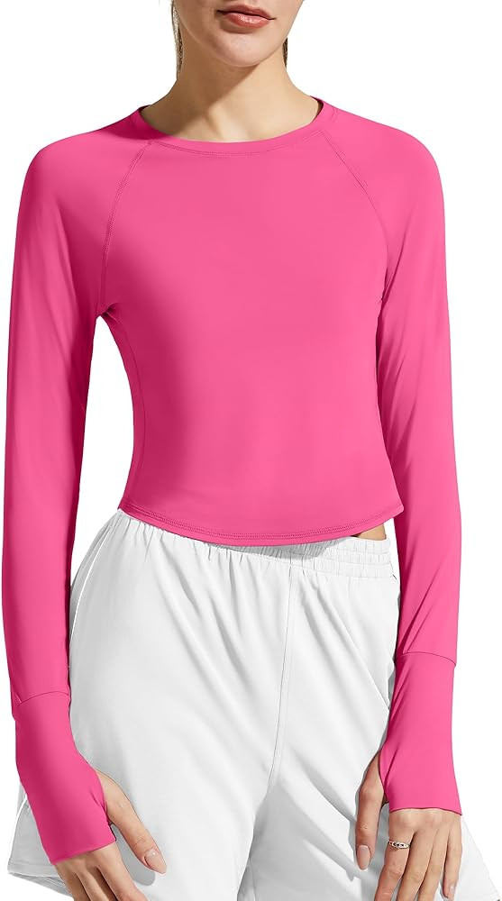 G4Free Women's UPF 50+ Long Sleeve Rash Guard Athletic Shirt | Amazon (US)