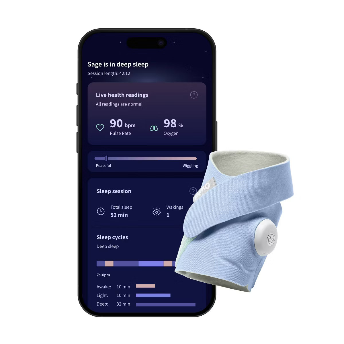 Owlet Dream Sock Baby Monitor - Exclusive Blue Mist | Target