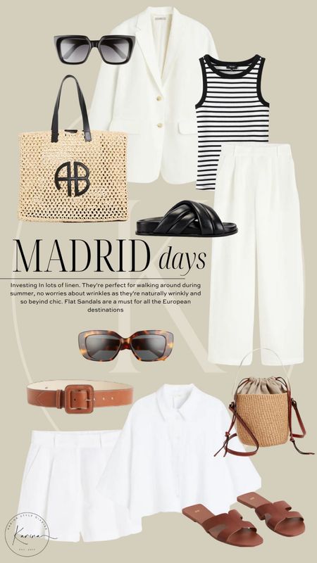 Bringing lots of linen pieces w me to madrid, lots of walking involved so lightweight summer fabrics and flat shoes it is. 

#LTKtravel #LTKstyletip #LTKshoecrush