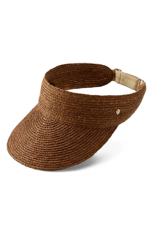 Helen Kaminski Kenna Raffia Visor in Nutshell at Nordstrom | Nordstrom
